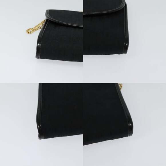 DIOR Trotter Canvas Chain Shoulder Bag Brown Gold - Picture 10 of 12